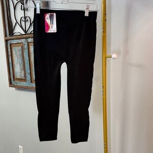 Sofra Women's Black Leggings Free size NWT S-L